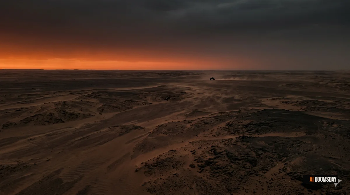 Array of sleek autonomous military drones suspended in formation against an obsidian sky, ember orange targeting reticles glowing across their hulls, no human figures visible, dramatic chiaroscuro lighting